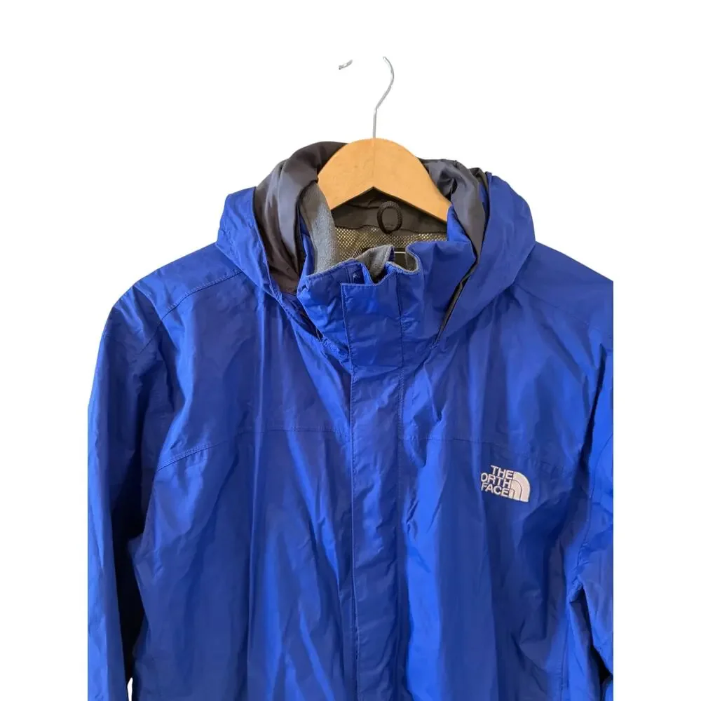 The North Face Hyvent Hooded Windbreaker Rain Jacket Blue L